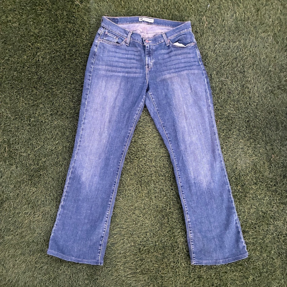 Vintage Levis 529 Curvy Bootcut Womens 33x31 Jeans Faded Blue Denim Pants